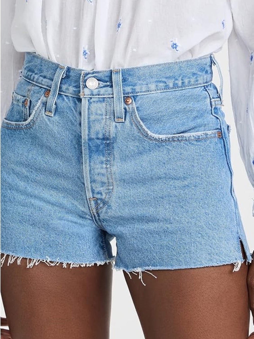🆕 NWT Levi's 501 Blue Denim Cutoff Shorts Size 31